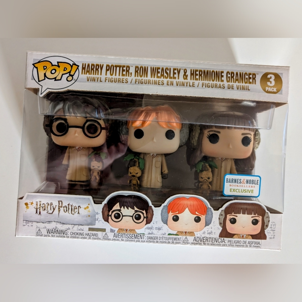Harry Potter, Ron Weasley & Hermione Granger Vinyl Figures
